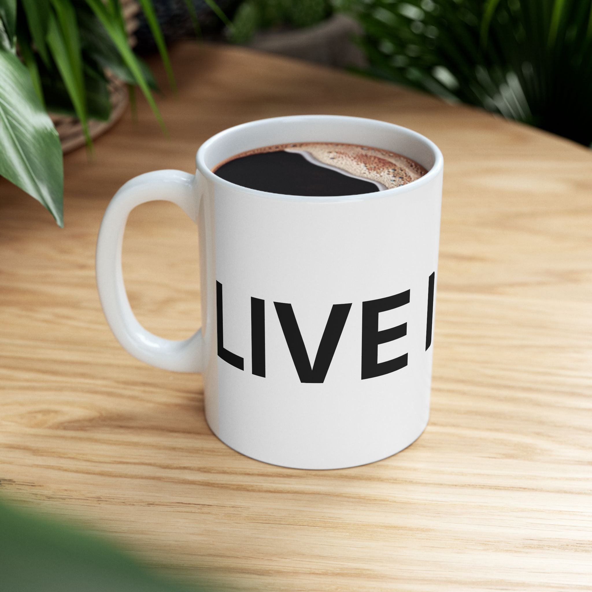 I AM IN HIM  — A Quiet Faith Coffee Mug