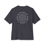 In Him We Live. Oversized Circle Graphic Boxy Tee