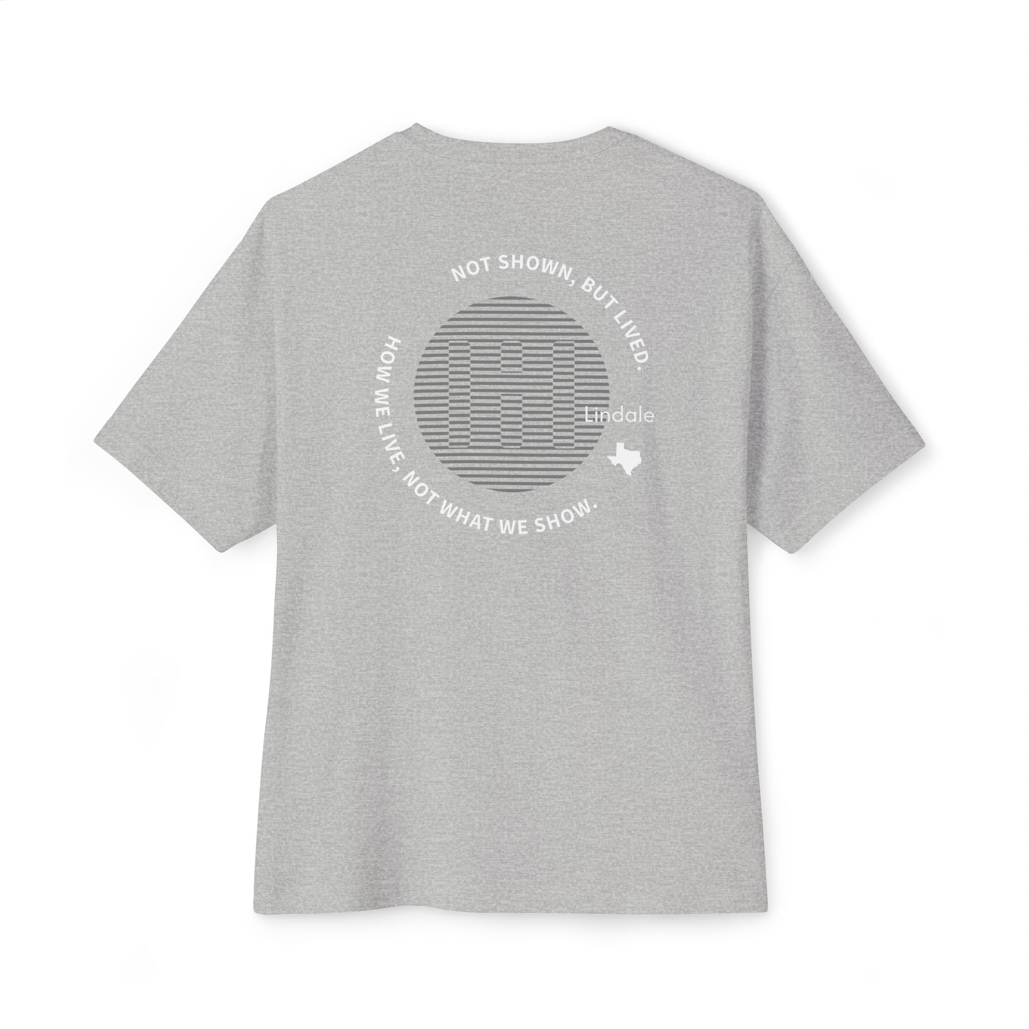 The LIVED Boxy Fit Circle Tee  — Heather Grey