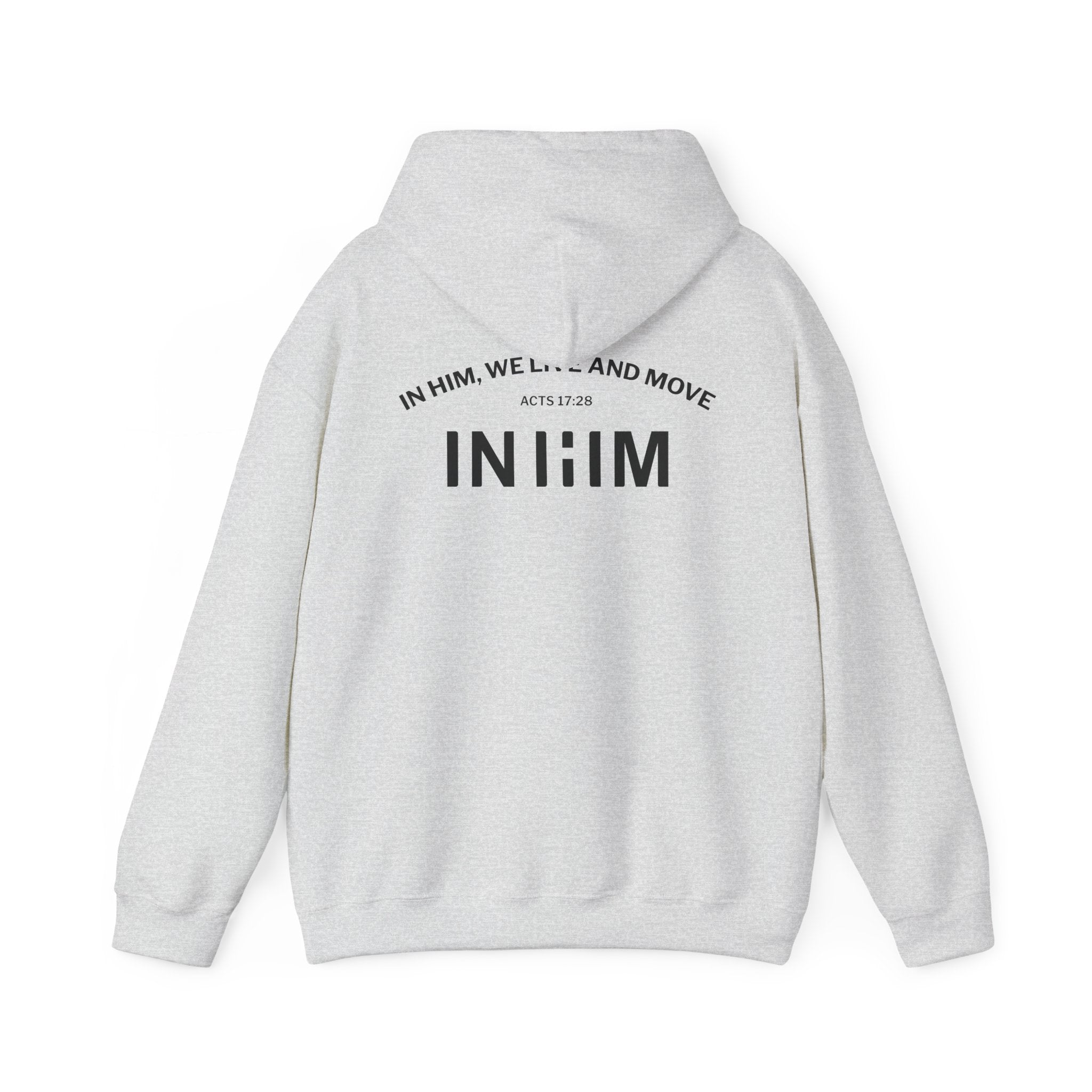 In Him, We Live. — Essential Faith Ash Hoodie