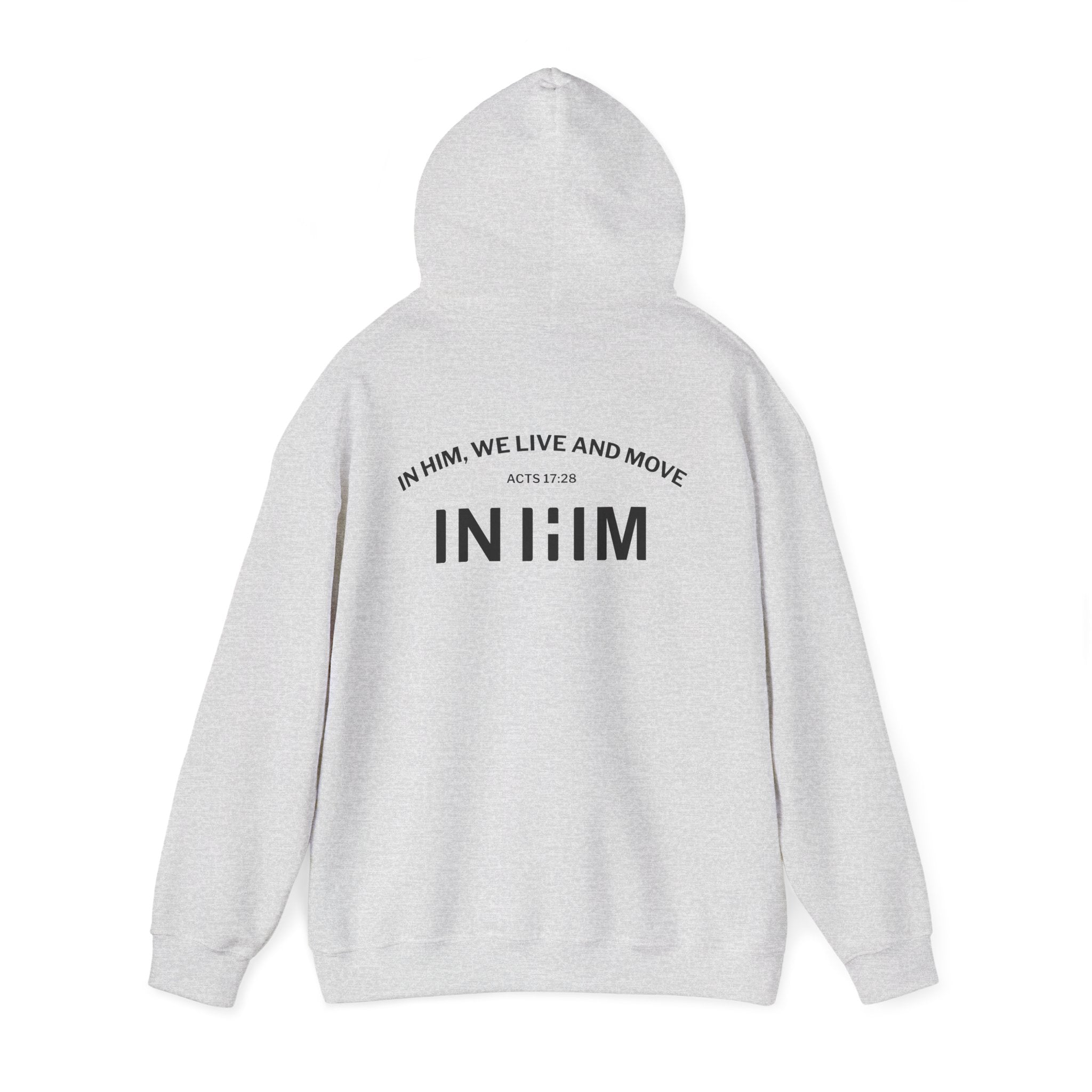 In Him, We Live. — Essential Faith Ash Hoodie