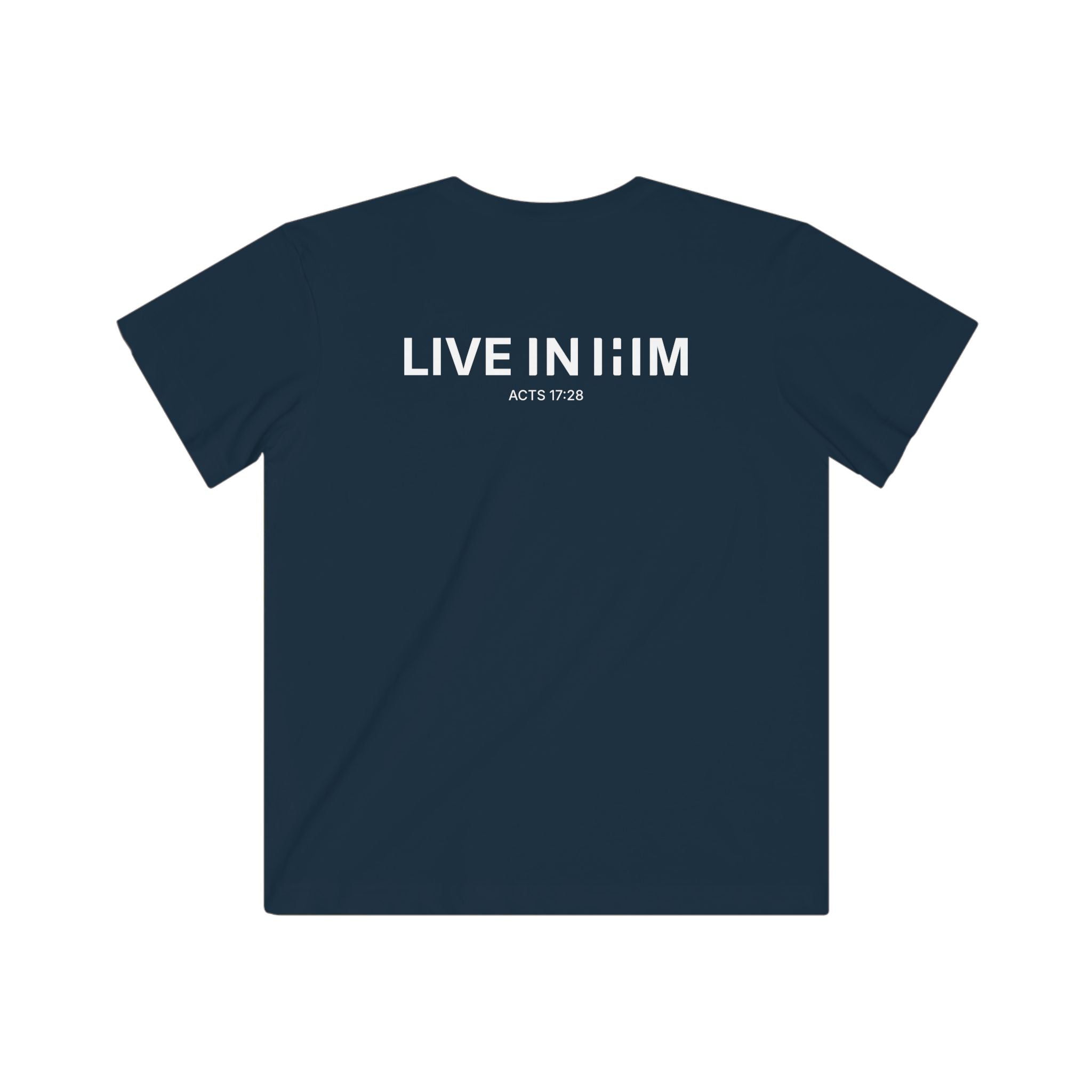 LIVE IN HIM Kids Everyday Tee — Navy
