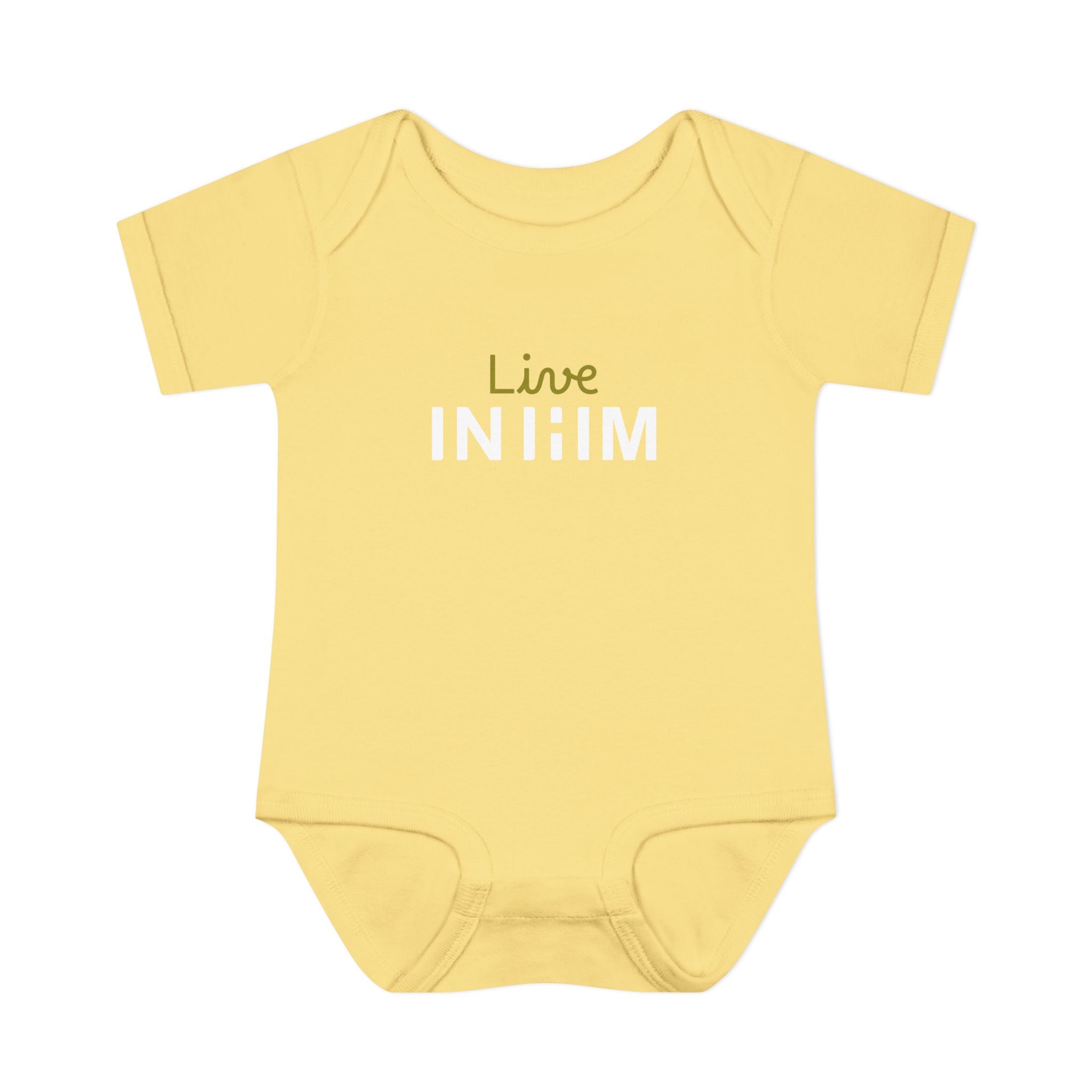 Live IN HIM Baby Bodysuit — Everyday Infant Onesie