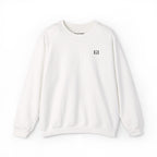 iH Embroidered Logo Minimal Crewneck Sweatshirt — White