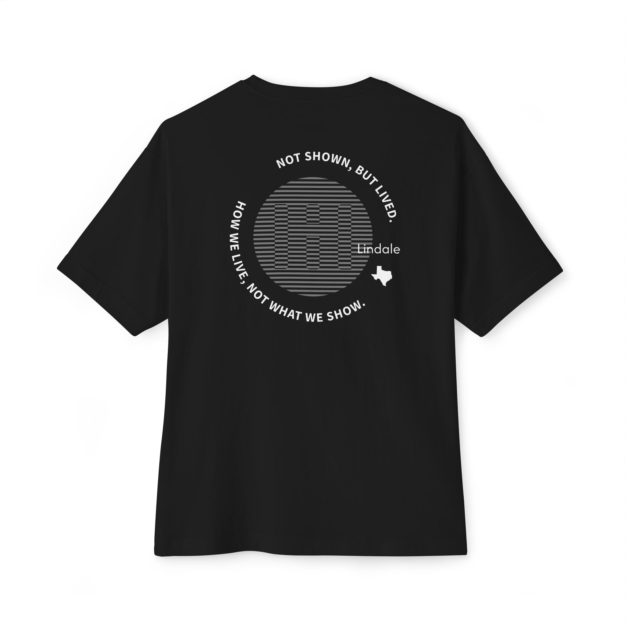The LIVED Boxy Fit Circle Tee  — Black