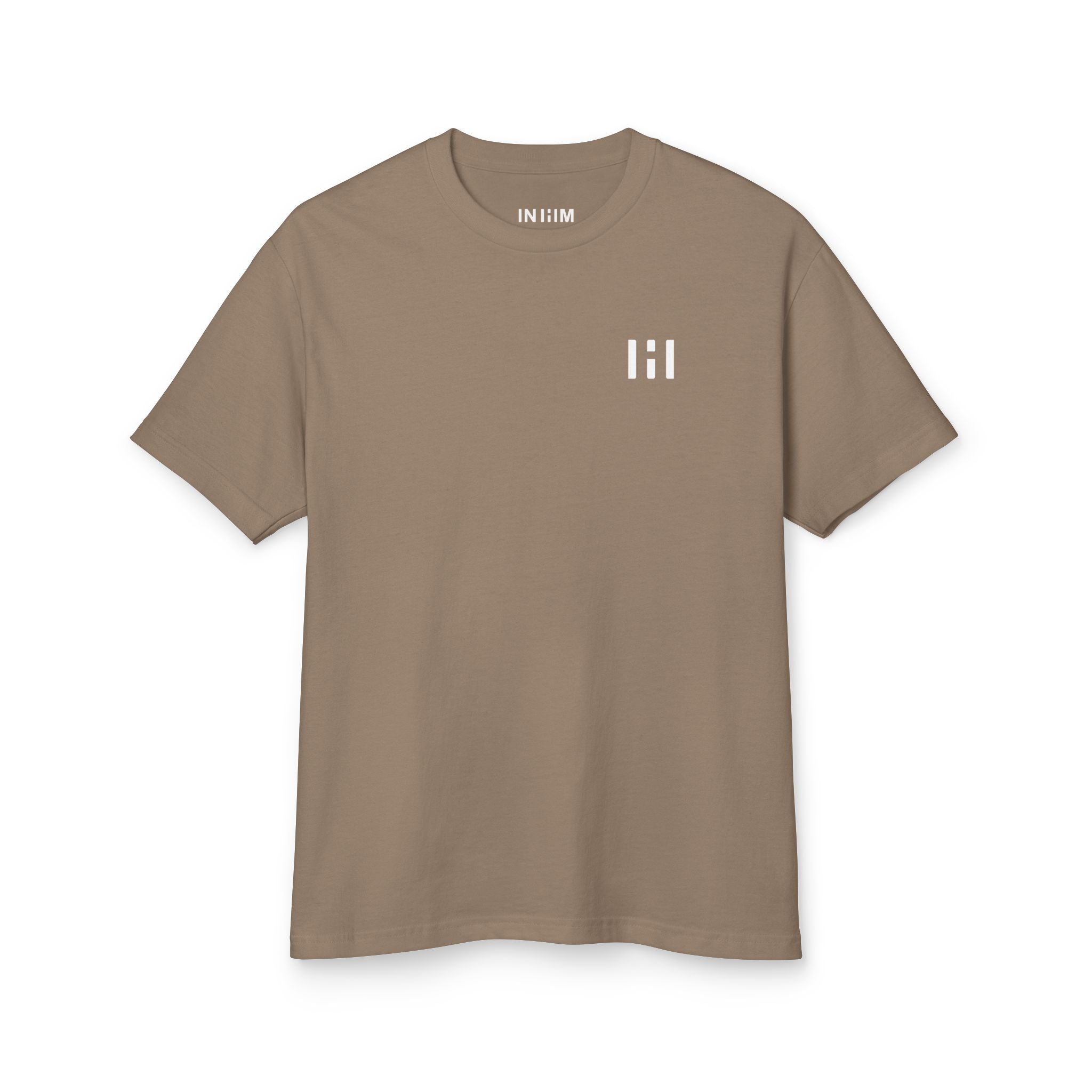 LIVE IN HIM Vintage Wash Relaxed Tee — Faded Brown